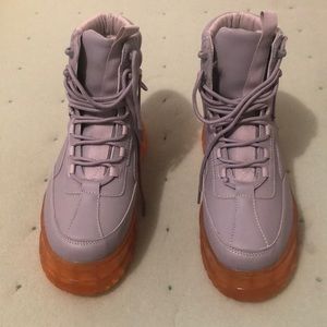 Chunky Sole boots! Only worn 3 times, in great condition!